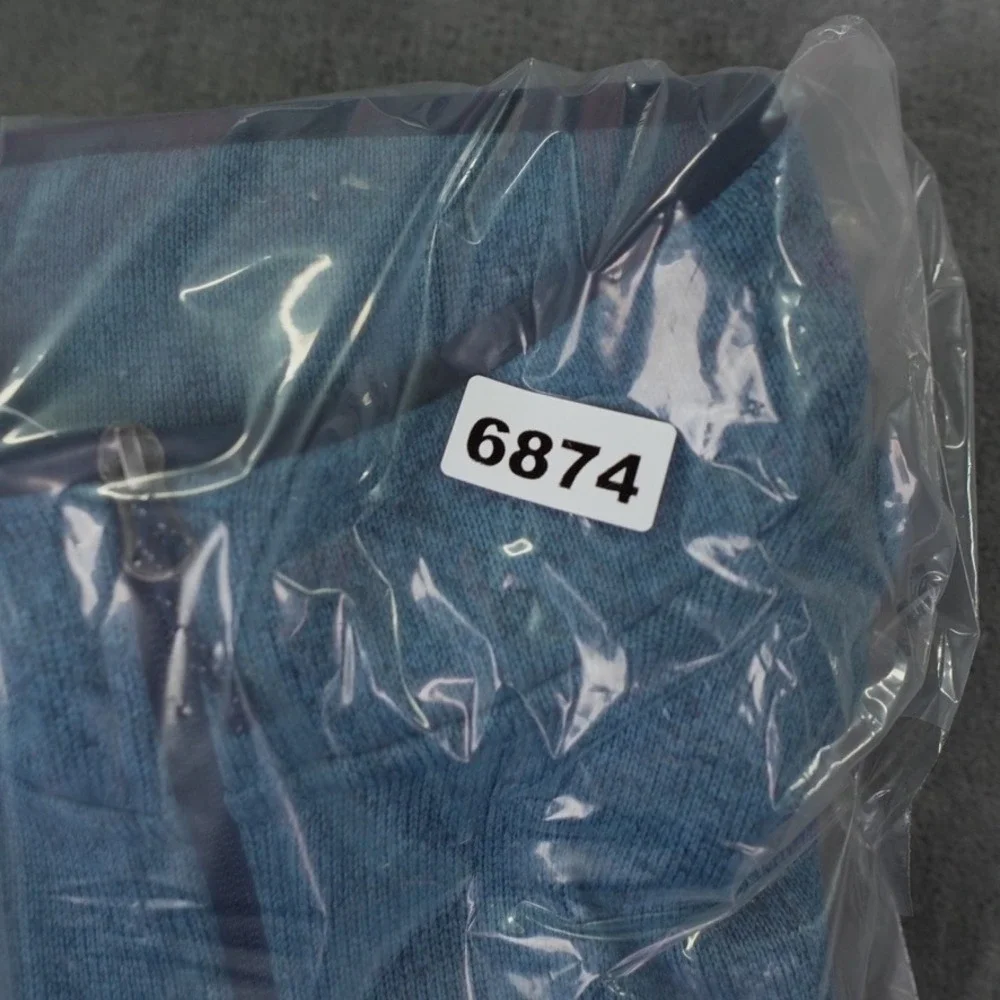 LL Bean Mens‎ Sweater Fleece Vest XXL Blue Dusk Slightly Fitted Full Zip Logo